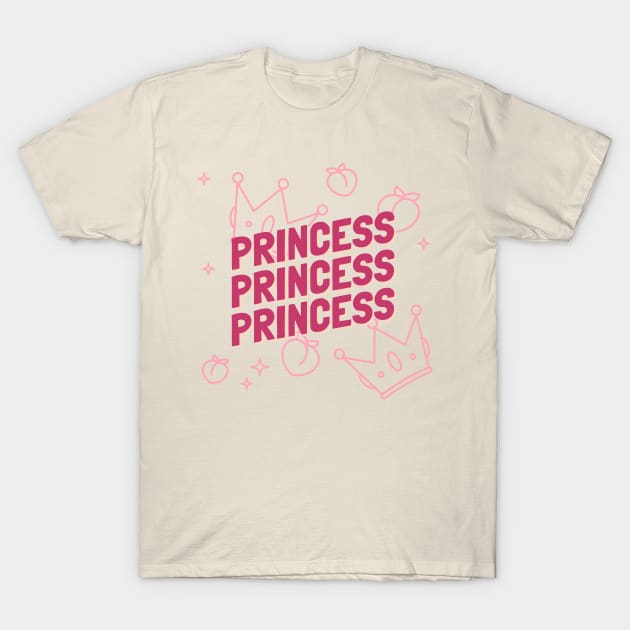 Peach Princess T-Shirt by Tip Top Tee's